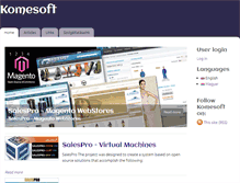 Tablet Screenshot of komesoft.com